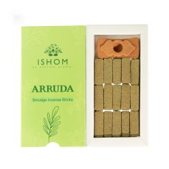 Ladrillos de incienso de Ruda con quemador de terracota
