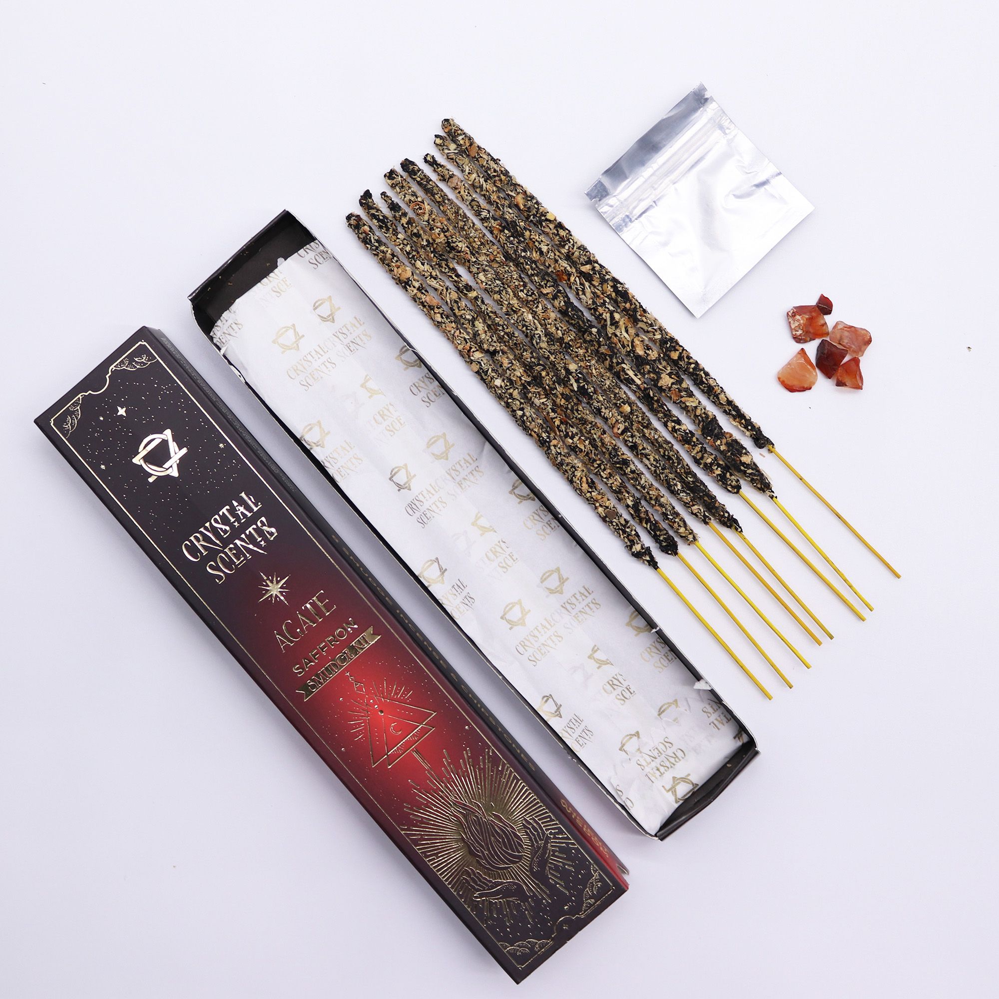 Incienso Crystal Scents · Azafrán y ágata roja - Imagen 6