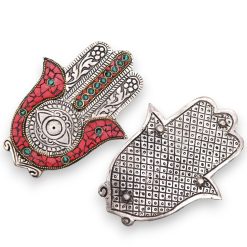Portainciensos Hamsa Rojo y Verde