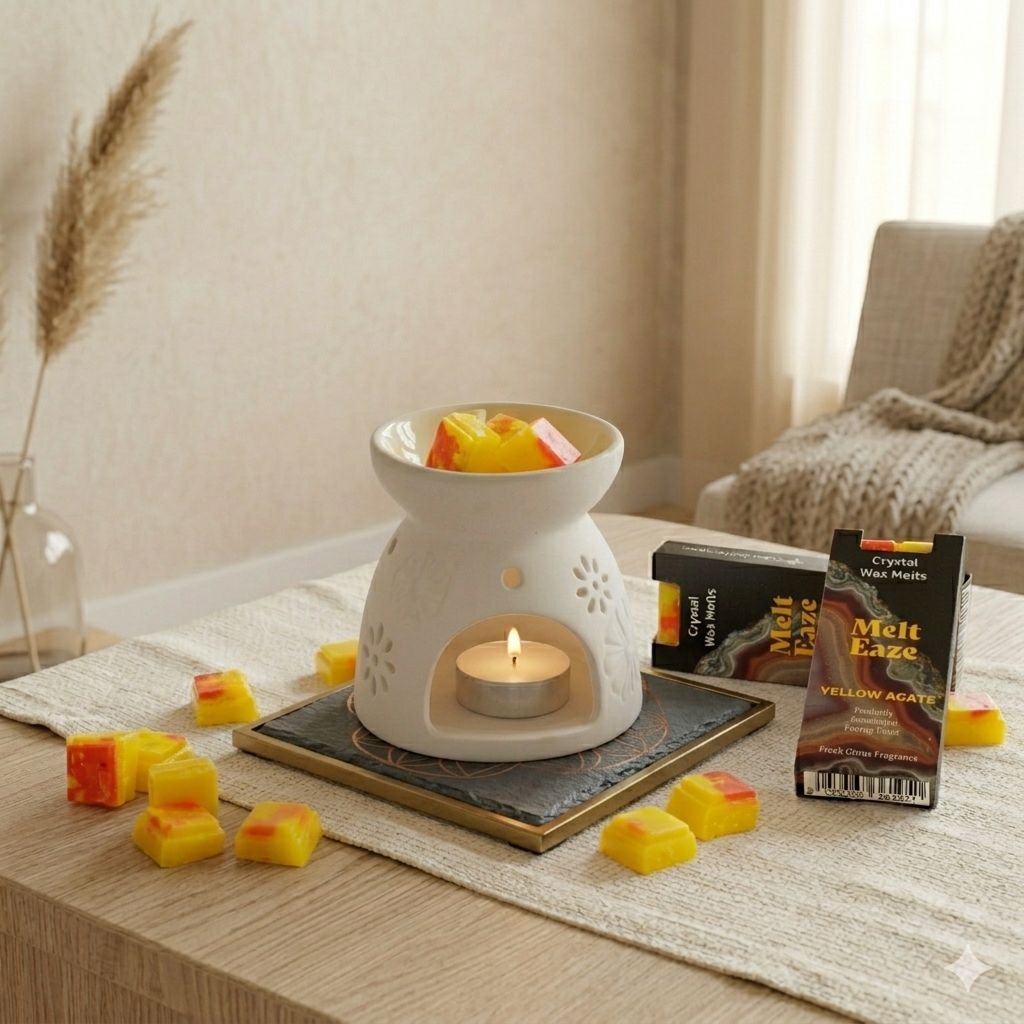 Wax Melts Cítricos Frescos con Ágata Amarilla · 50 g - Imagen 2