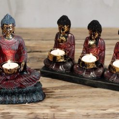 Alternative view of Portavelas Buda Antiguo · Tres Figuras