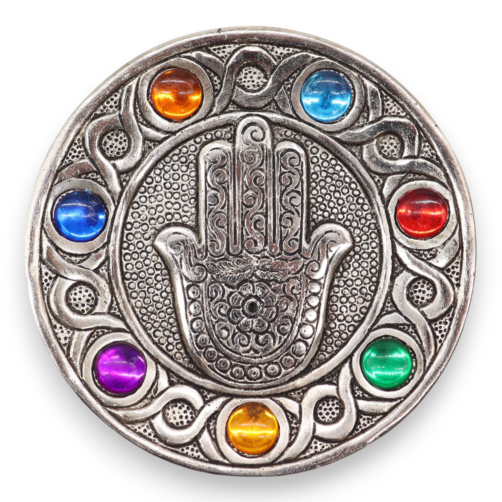 Portainciensos Hamsa de los 7 Chakras - Imagen 4