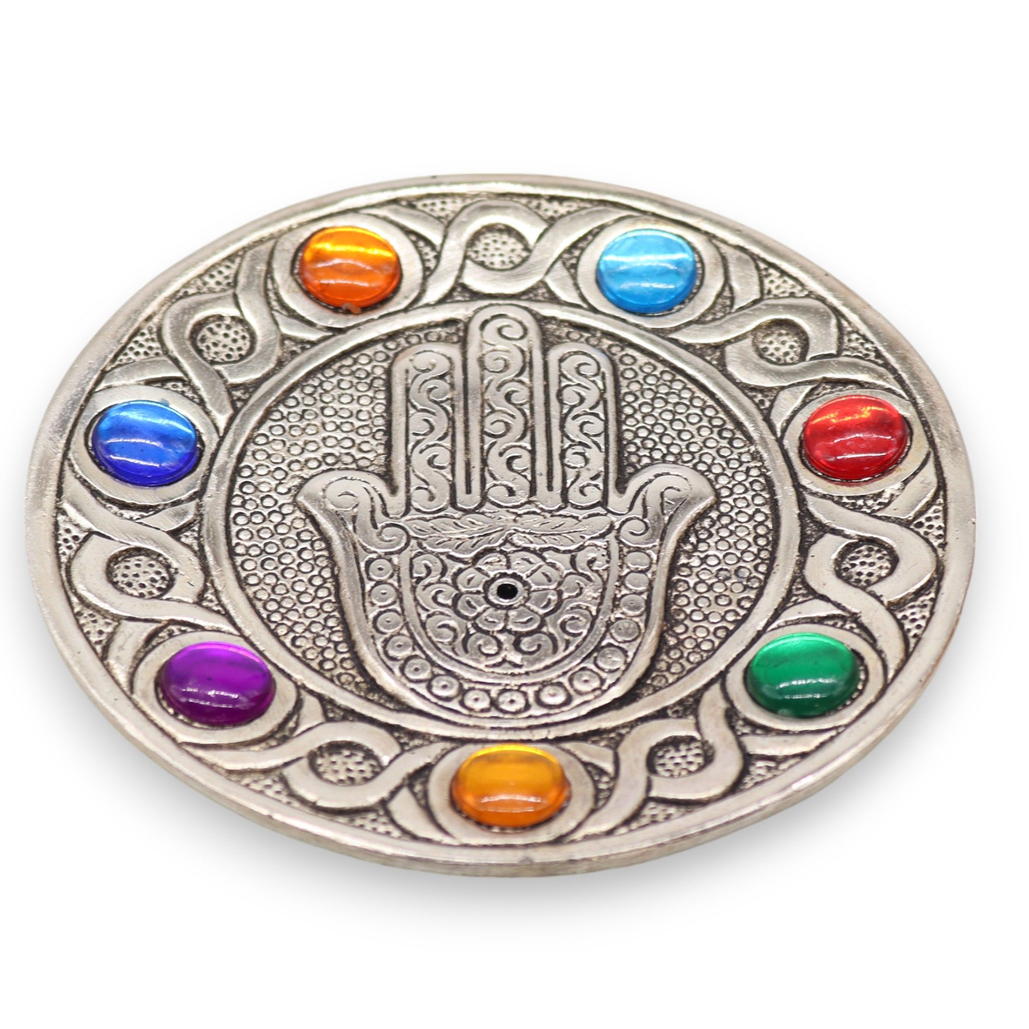 Portainciensos Hamsa de los 7 Chakras - Imagen 3
