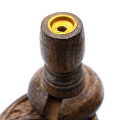 Quemador de reflujo Buda dorado de madera de mango · Pequeño - Imagen 7