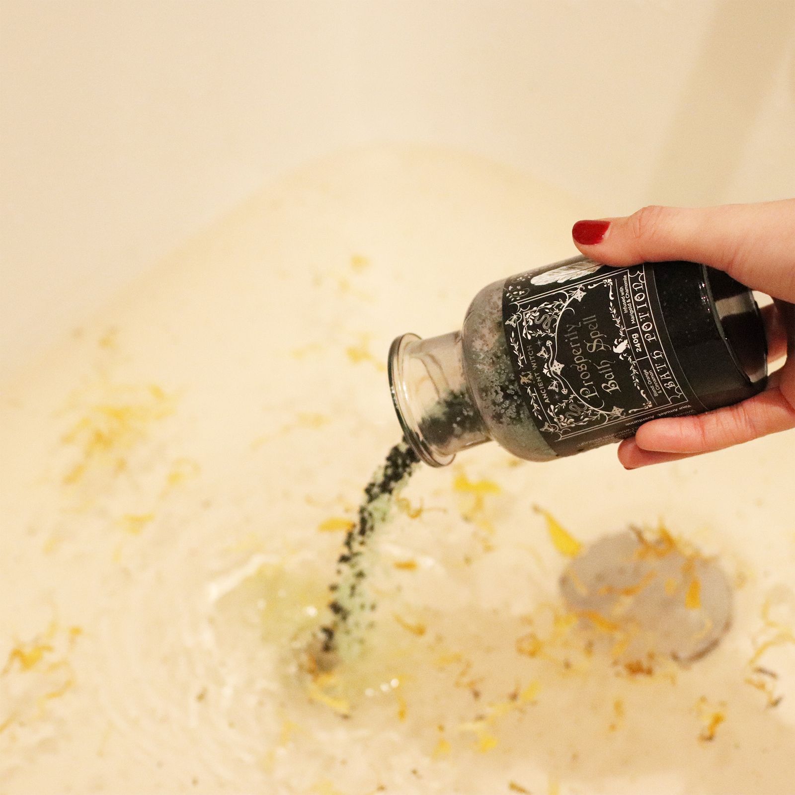Poción de baño Ancient Witch «Prosperidad» con amuleto de aventurina - Imagen 6