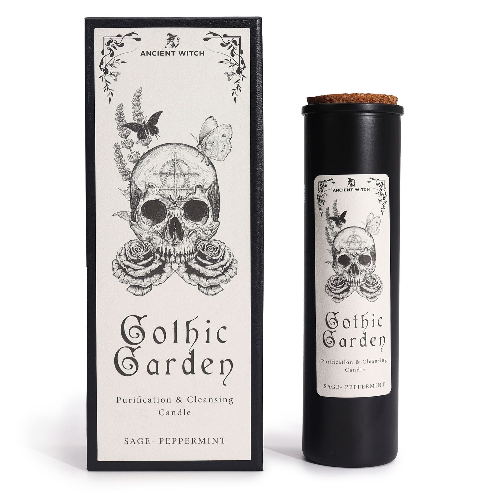 Vela ritual Ancient Witch «Jardín Gótico» – Salvia, menta y purificación energética - Imagen 5