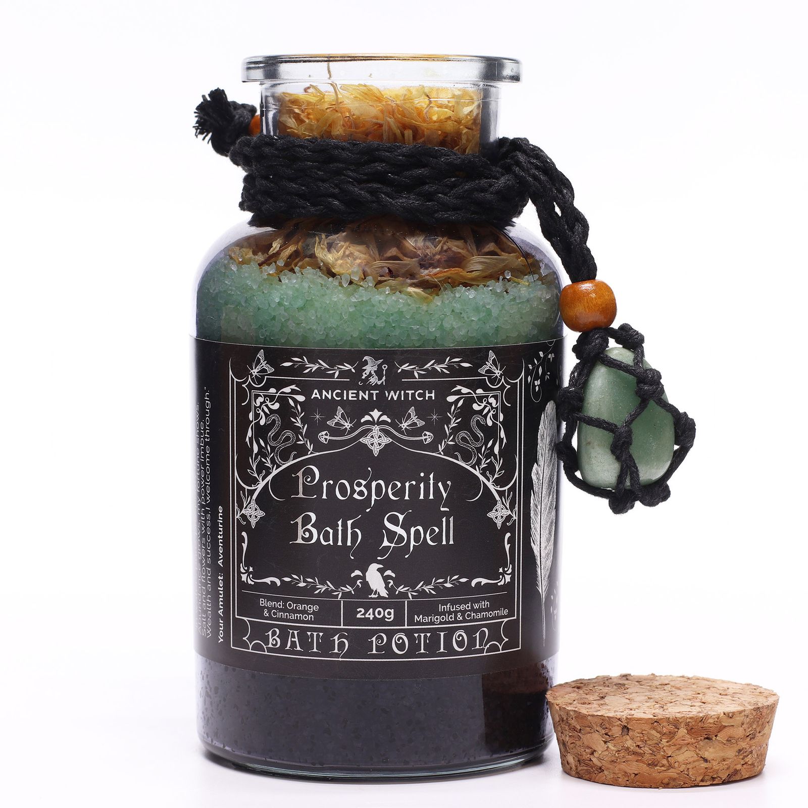 Poción de baño Ancient Witch «Prosperidad» con amuleto de aventurina - Imagen 2