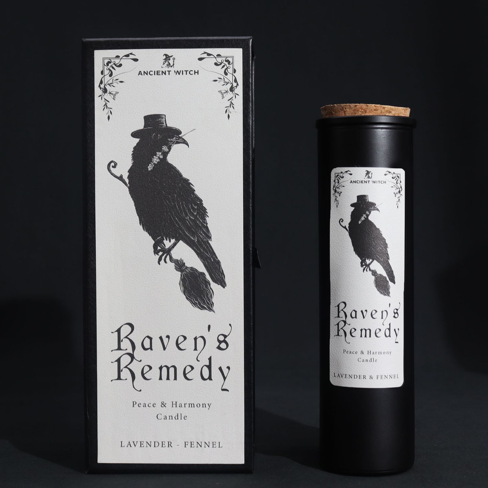 Vela ritual Ancient Witch «Remedio de los Cuervos» – Lavanda e hinojo