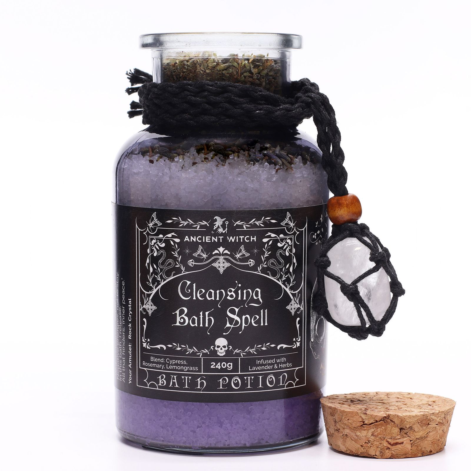 Poción de baño Ancient Witch «Purificación» con amuleto de cristal de roca - Imagen 2