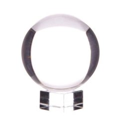 Bola de cristal de 100 mm con soporte – Adivinación y Halloween